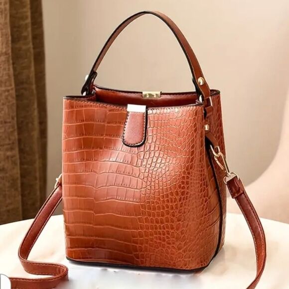 Handbags - Brown Leather Crossbody Bag, Handbag, Purse, Shoulder Bag, Tote